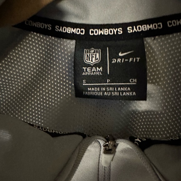 NFL Pro Shop Dallas Cowboys 1/4 pullover Jacket size: small/petite Color:Gray - Picture 4 of 5